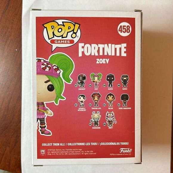 NIB Funko Pop Games #458 Zoey Fortnite Battle Royale Collectible Vinyl Figure - Picture 5 of 7